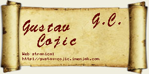 Gustav Čojić vizit kartica